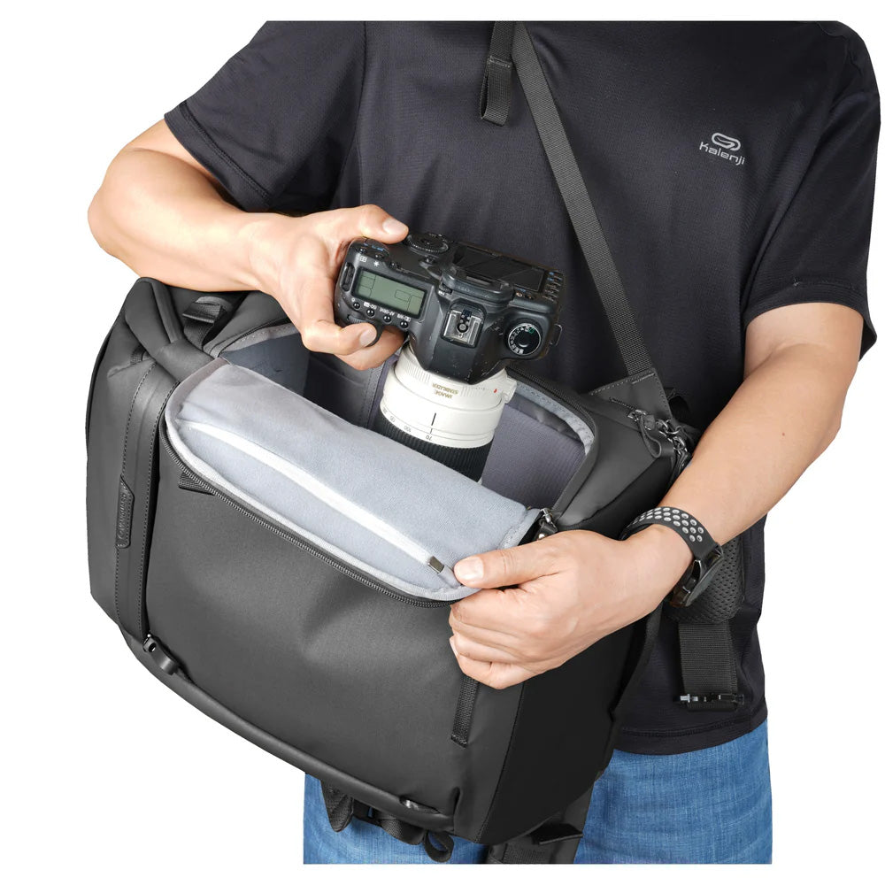 Vanguard VEO Metro 25L Camera & Everyday Backpack with 16" Laptop Compartment – Black