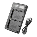 E-Photographic Dual USB Battery Charger for SONY NP-F550/750/950/970/980