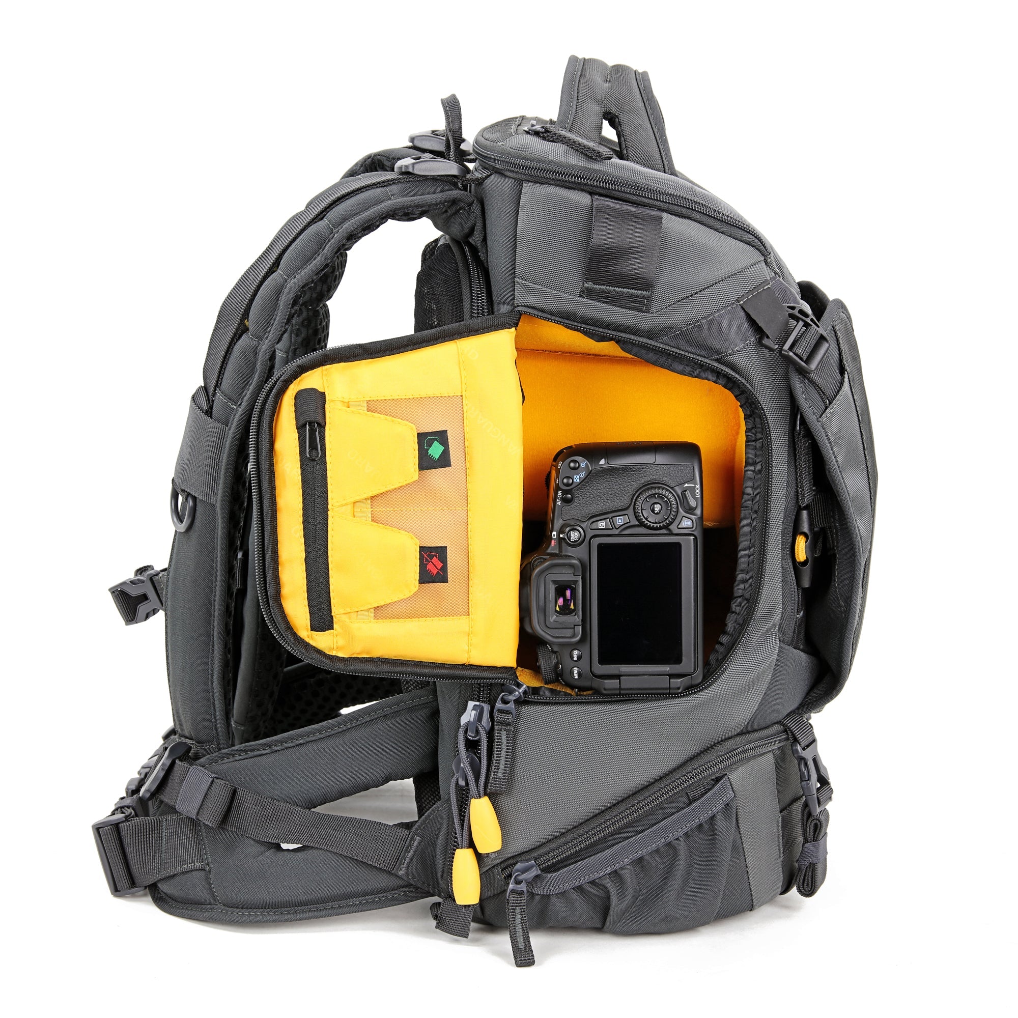 Vanguard Alta Sky 45D Rear Access Professional Camera Backpack-Black & Grey