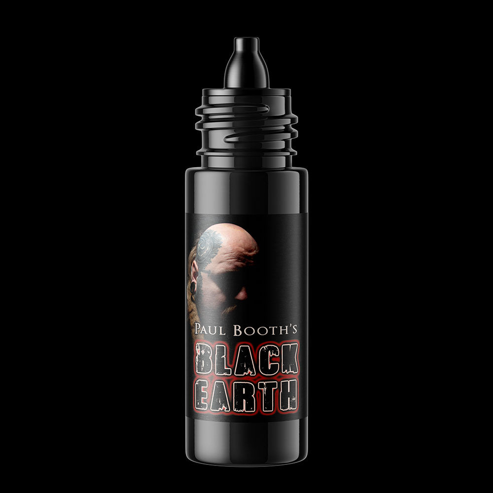 Quantum Premium Tattoo Ink - 1oz Paul Booth Black Earth + Hell Frozen Over Set (2 x30ml)