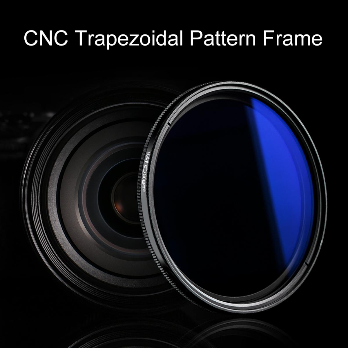 K&F Concept PRO 77mm Classic Series Slim Blue Multi Coated Variable ND2-ND400 filter-KF01.1405