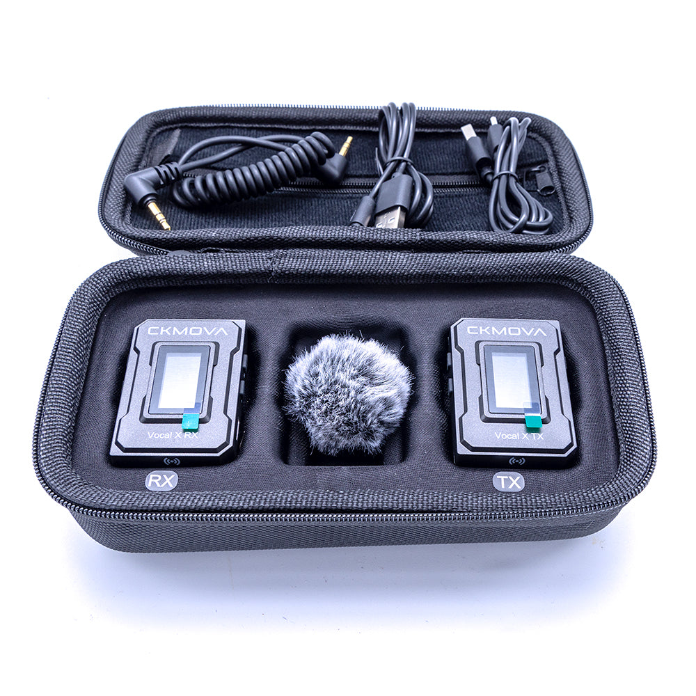 CKMOVA Dual Channel Wireless Mic System, 1 Transmitter, 1 Receiver -VOCAL-XV1
