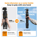 K&F Concept Smart Lightweight Camera & Phone Tripod | Ultimate Stability 8kg Load Capacity – S255A3+B-Head, Black