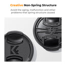 K&F 77mm Set of 3 Center Pinch Lens Caps With Orange Strings Plus 3x Cleaning Cloths