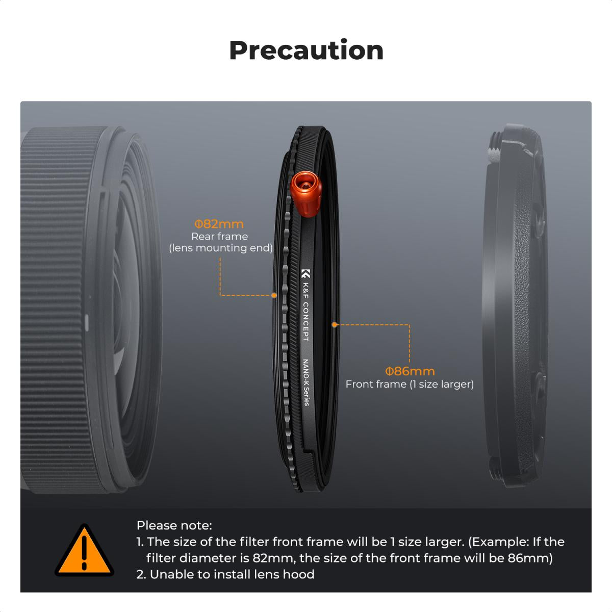 K&F 62mm 3-in-1 ND2-32 CPL Black Mist 1/4 Lens Filter with multi-Layer Coating