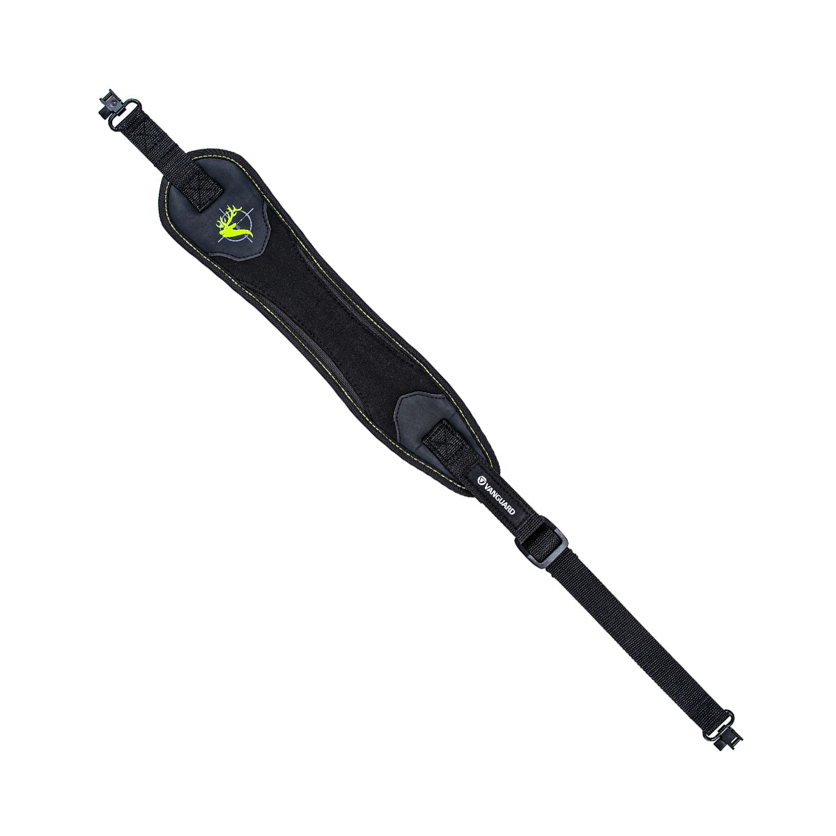 Vanguard Endeavor Sling 201G Neoprene Gun Sling Black with Green Trim & Metal Hardware