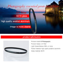 E-Photographic PRO 43mm Multicoated UV Filter-German HD B270 Schott Optics