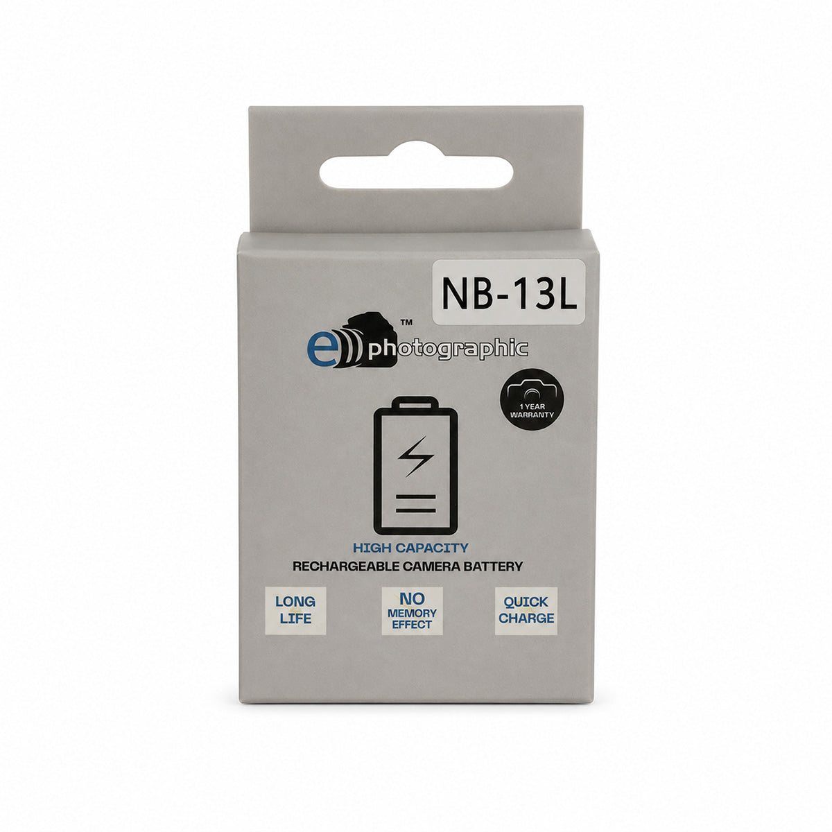 E-Photographic NB-13L 1250mAh Li-Ion Replacement Battery for Canon Cameras