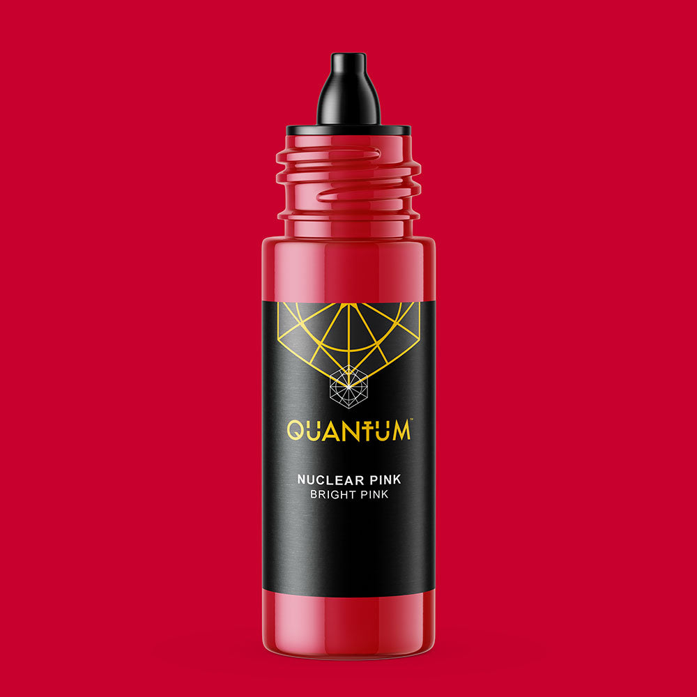 Quantum Premium Tattoo Ink (Bright Pink) - 1oz Nuclear Pink (Bright Pink) 30ml