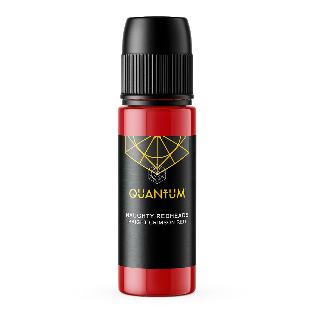 Quantum Premium Tattoo Ink - 1oz Naughty Redheads (Bright Crimson Red) 30ml