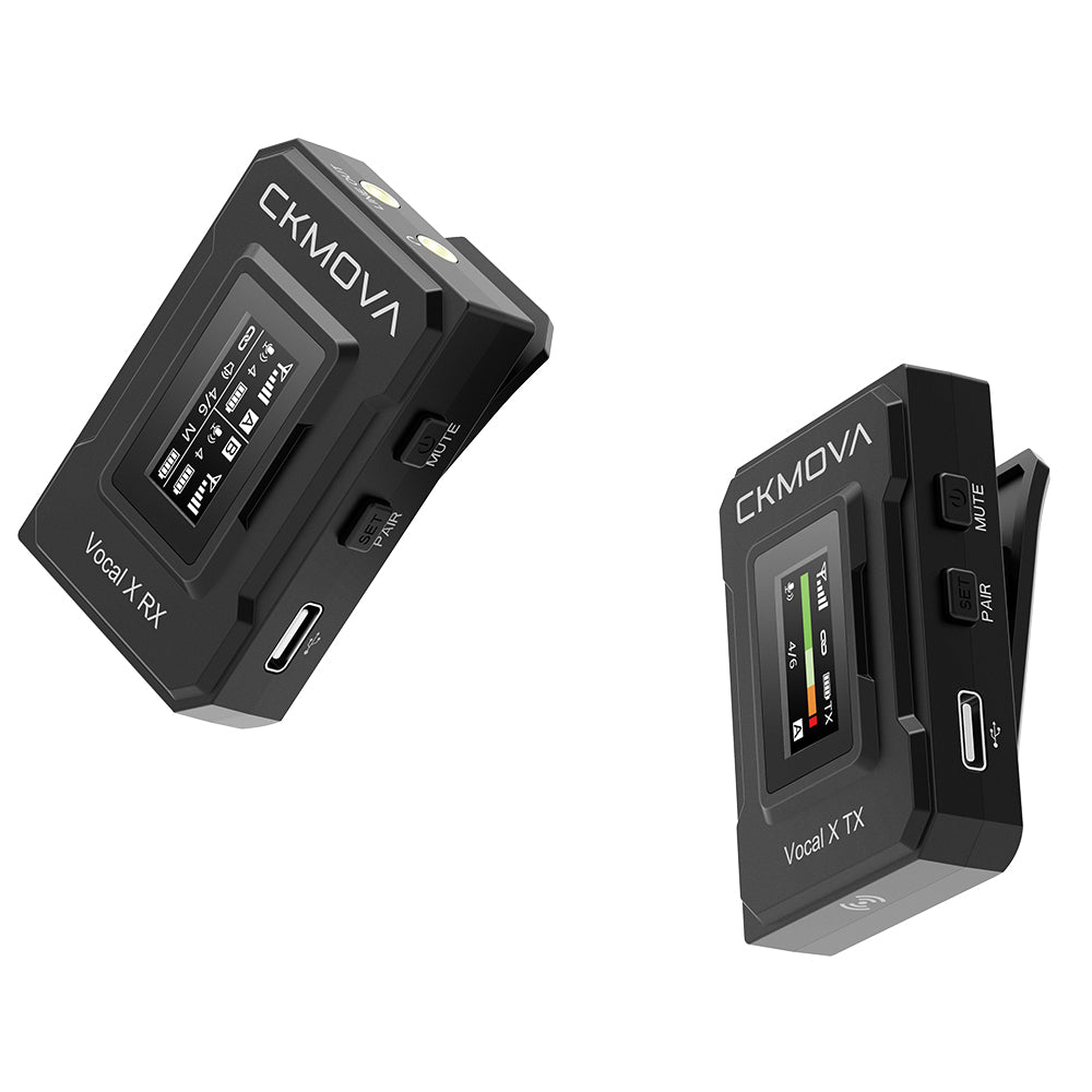 CKMOVA Dual Channel Wireless Mic System, 1 Transmitter, 1 Receiver -VOCAL-XV1