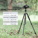 K&F Concept X Series Carbon Fibre Tripod X254C4 with BH-30 Head – Grey & Black
