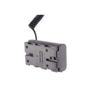 E-Photographic D-Tap to NP-F550 Coiled Dummy Battery Cable