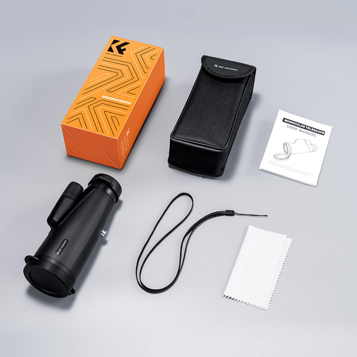 K&F 12X50 BAK4 Single-tube HD Telescope with IP65 Waterproofing - KF33-068