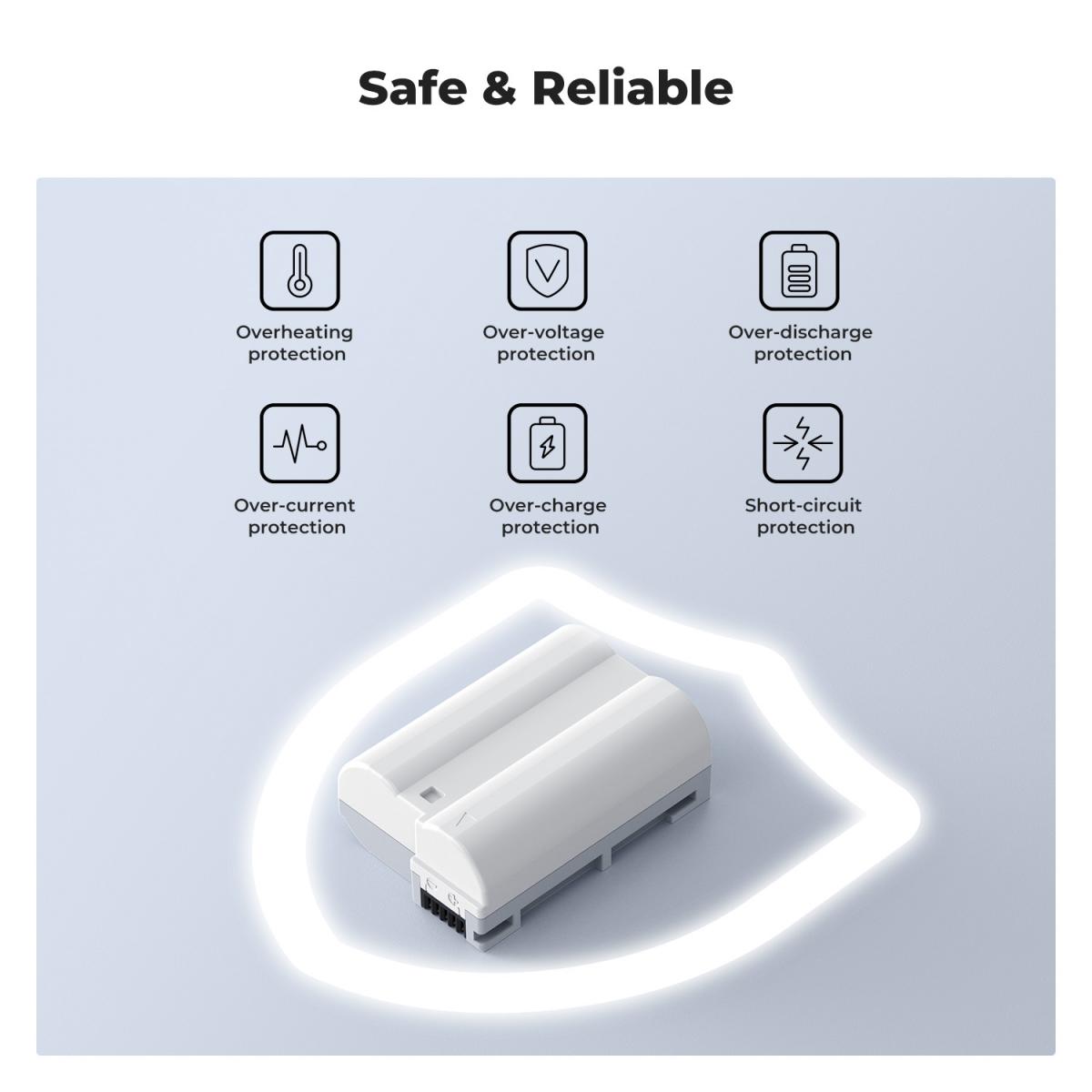 K&F Concept EN-EL15C 2600mAh USB-C Battery Compatible with Nikon KF28-0041