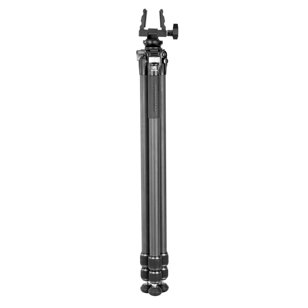 Vanguard Endeavor L 303CGM Carbon Fibre Hunting/Shooting Tripod with GM-65 Rifle/Gun Clamp (10kg Load Capacity)