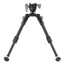 Vanguard EQ-PRECISION 1QSA Aluminium Gun Bipod with Ball Head & Pic Rail Mount – Ideal for Hunting and Target Shooting - Height:-22-27cm