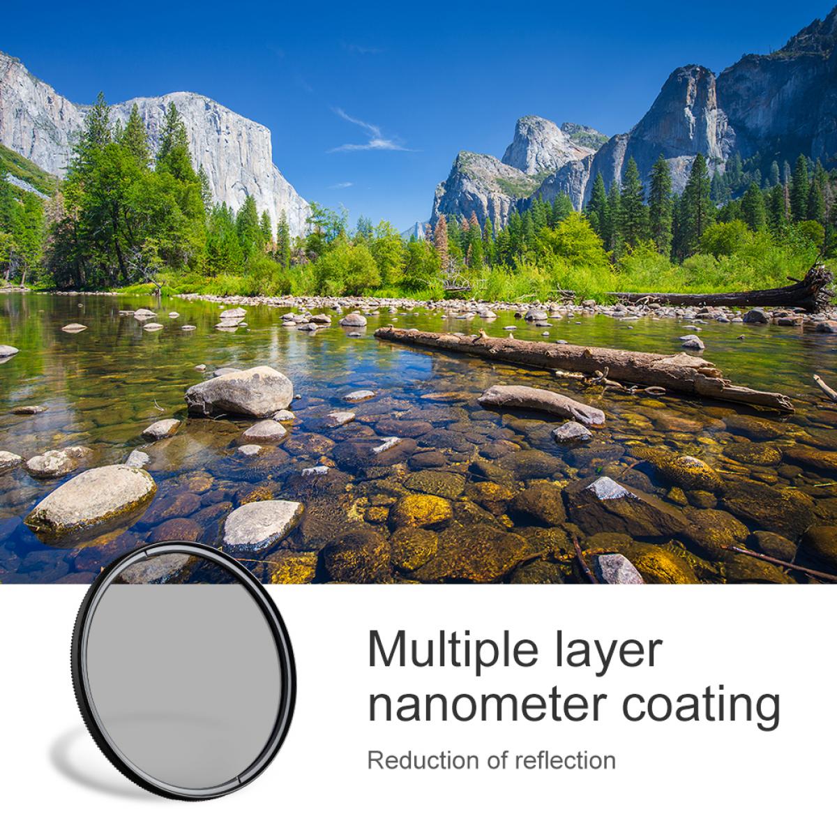 K&F Concept PRO 43mm Classic Series Slim Blue Multi Coated Circular Polariser (CPL) filter - KF01.1432