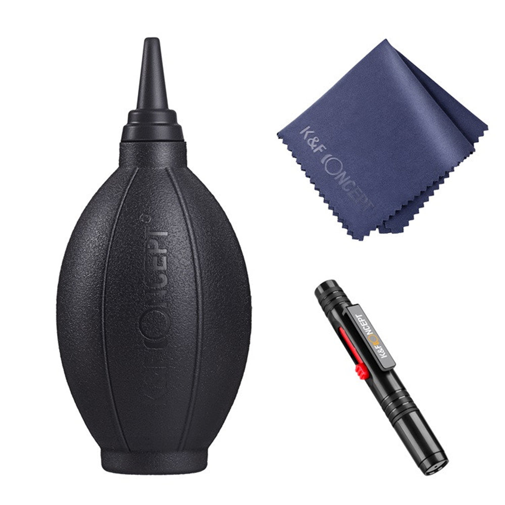 K&F Camera 3 in 1 Cleaning Kit - Cleaning Pen, Air blower & Cloth SKU-1694