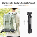 K&F Concept KF B174A1 Compact-Vlogger Tripod with Bluetooth Remote & Video Head