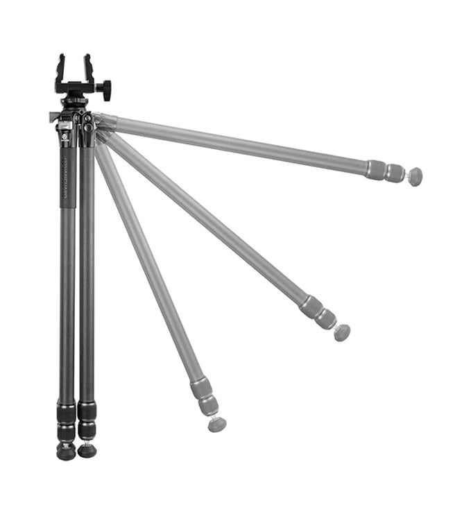 Vanguard Endeavor L 263CGM65 Carbon Fibre Hunting/Shooting Tripod with GM-65 Rifle/Gun Clamp (10kg Load Capacity)