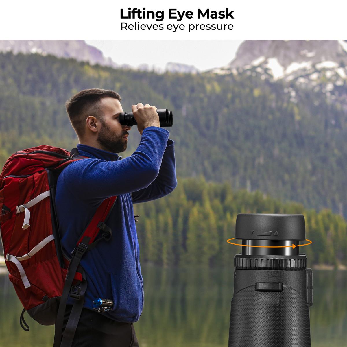 K&F Concept 10X42 BAK HD W-Proof FMC Lens Binos