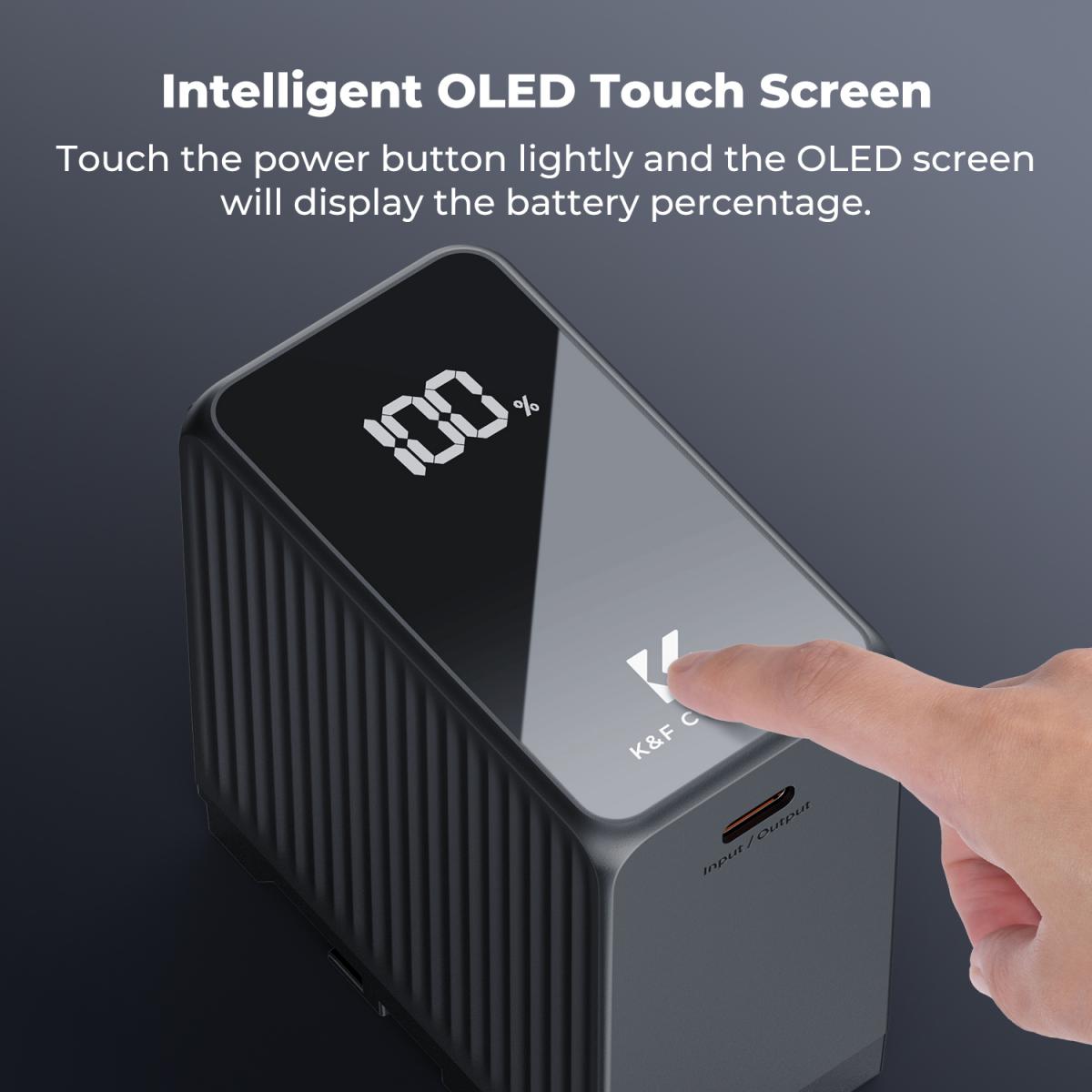 K&F Concept 10500mAh NP-F970 USB-C Battery with PD 45W KF28-0073