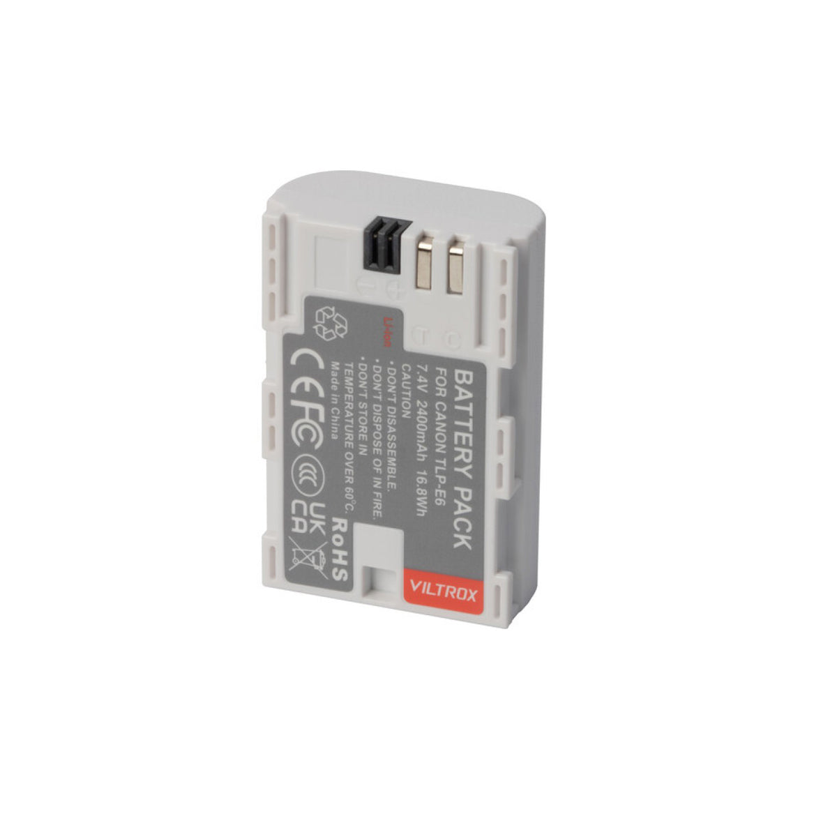 Viltrox LP-E6 2400mAh Lithium Camera Battery with USB-C Port for Canon Cameras