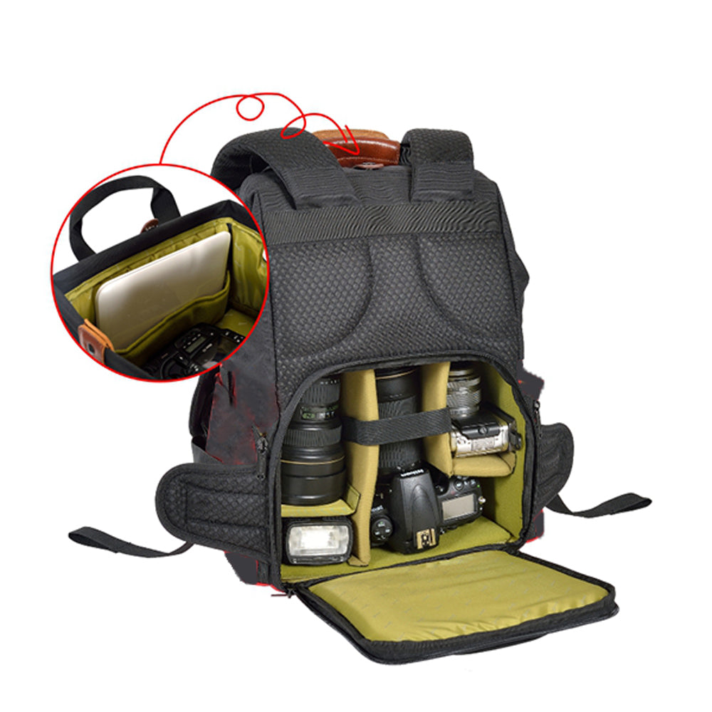 Jenova Urban Legend DSLR Backpack - Large - All Black 61136BKBK