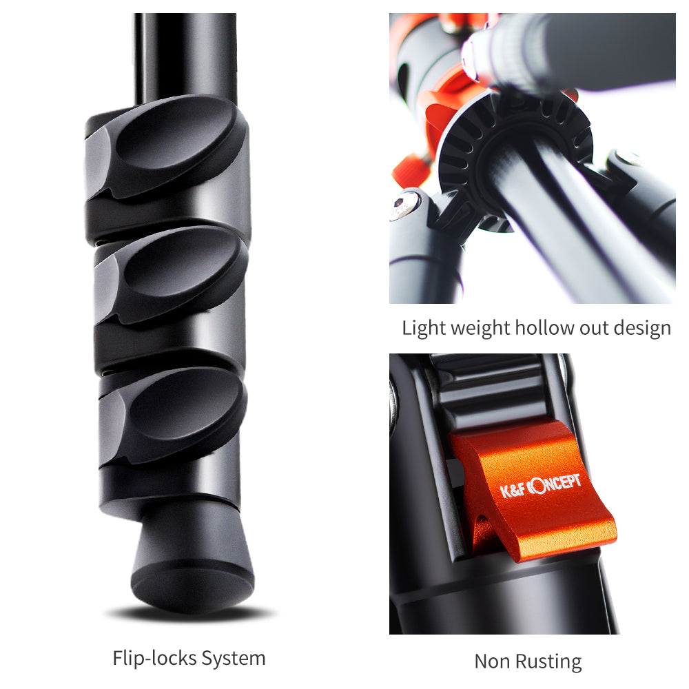 K&F Concept SA254M2 Specialist DSLR Tripod - Monopod Conversion - KF09.089V1