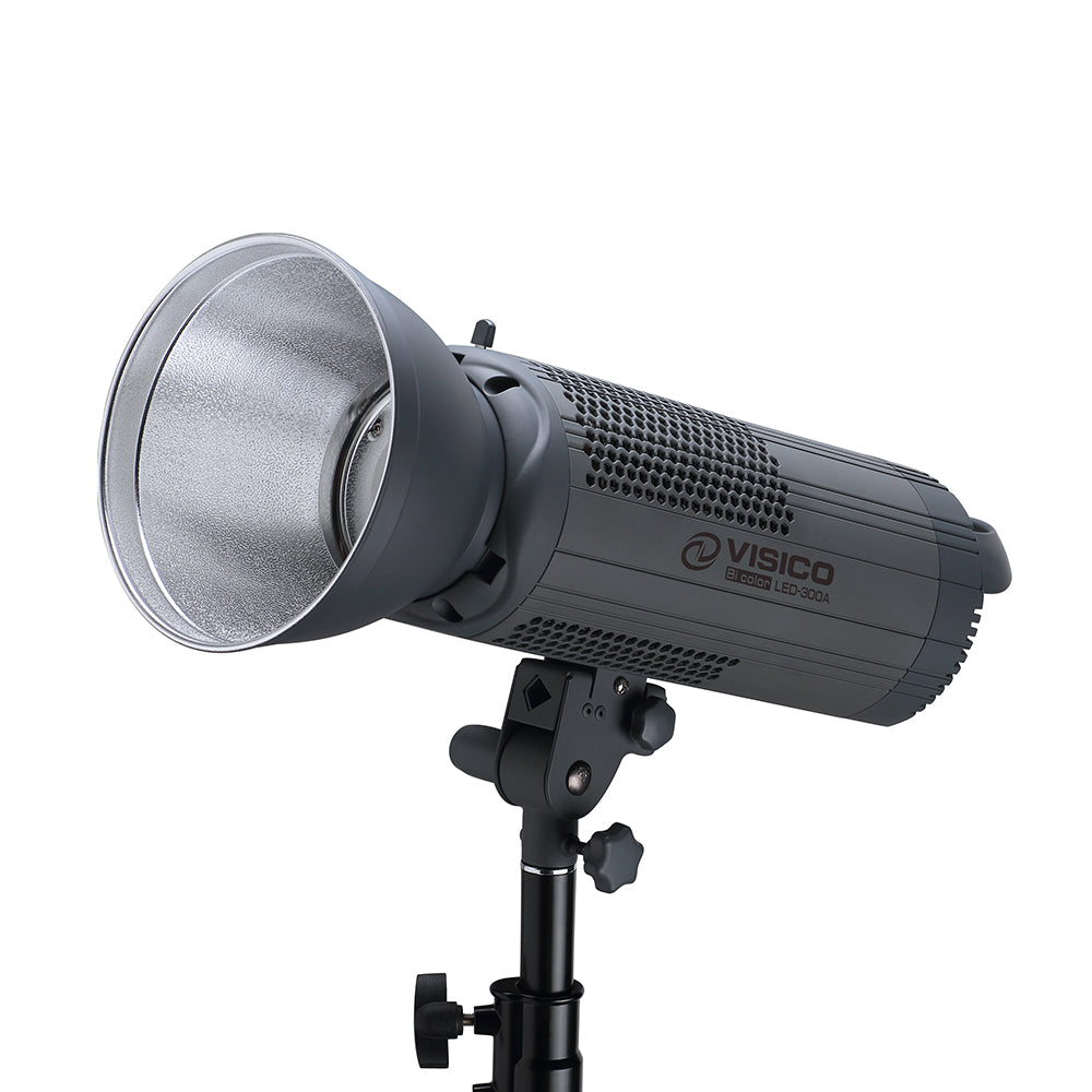 Visico 300 Watt adjustable Power & Colour Temp LED Studio Light with Build-in 2.4G wireless radio receiver