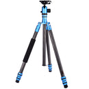 Jenova PRO.J Carbon Fibre Tripod 25kg Capacity - Mono Conversion-Blue 35851BL