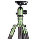 Jenova PRO.J Heavy Duty Professional Carbon Fibre Tripod 25kg Capacity Green 35851GN
