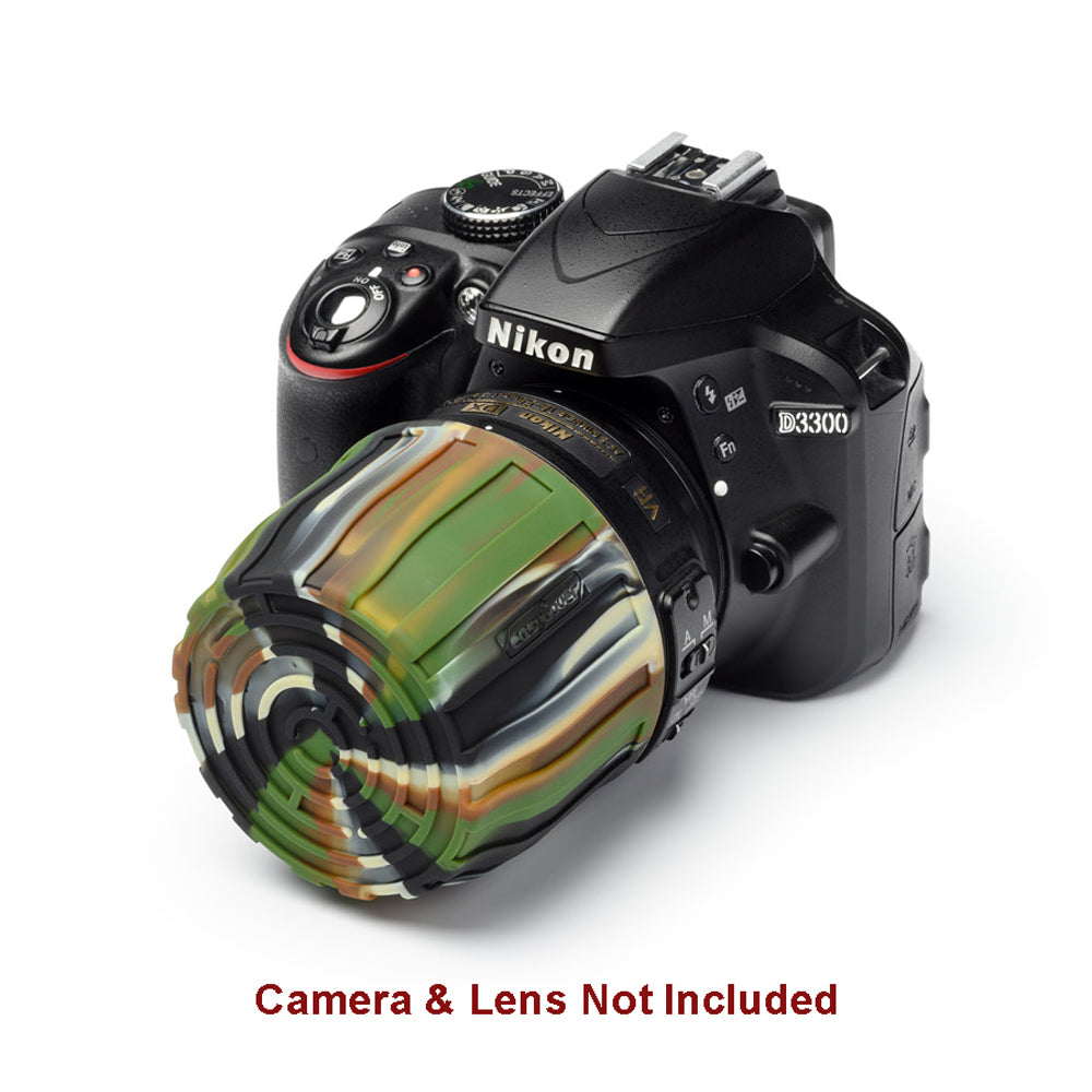 easyCover Pro Silicone Lens Maze Cover for 52-77mm Lenses Camouflage - ECLMC
