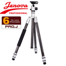 Jenova PRO.J Carbon Fibre Tripod 25kg Capacity - Mono Conversion-Silver 35851SV