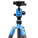 Jenova PRO.J Professional Carbon Travel Tripod Capacity-8kg Blue-45834BL