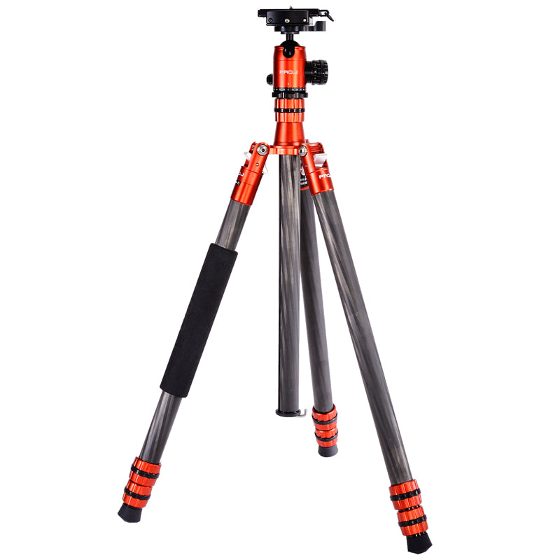 Jenova PRO.J Carbon Fibre Tripod 25kg Capacity - Mono Conversion-Red 35851RD