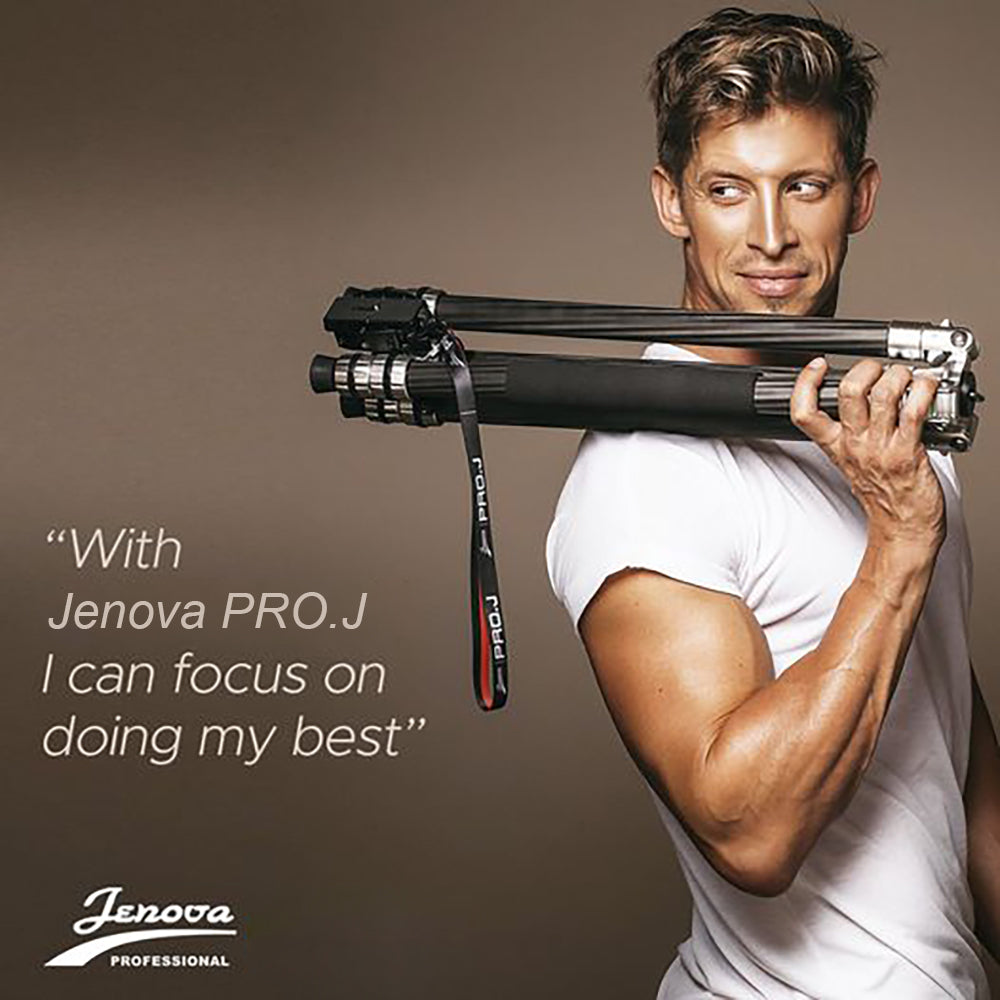 Jenova PRO.J Professional Carbon Fibre Tripod 25kg Capacity Red 35853RD
