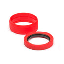 easyCover PRO 62mm Lens Silicon Rim/Ring & Bumper Protectors Red - ECLR62R
