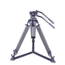 Powerwin 10Kg Fluid Head Professional Tripod for Video, Mirrorless & DSLR Cameras 2 Panning Handles PW-180B