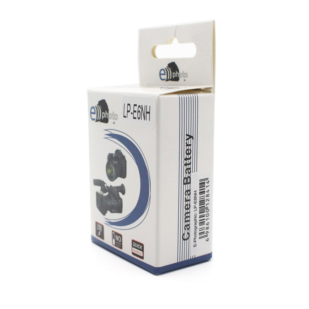 E-Photographic 2250 mAh Lithium Replacement Battery for Canon DSLR & Mirrorless LP-E6NH