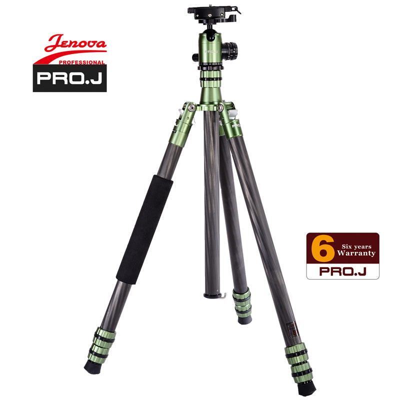 Jenova PRO.J Heavy Duty Professional Carbon Fibre Tripod 25kg Capacity Green 35851GN