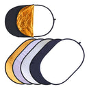 E-Photographic Professional 90cm X 120cm oval 5 in 1 Reflector Kit - SN204