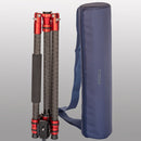 Jenova PRO.J Carbon Fibre Tripod 25kg Capacity - Mono Conversion-Red 35851RD