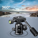 K&F Video Tripod Head with Handle & 360 Degree Rotation - KF31-049