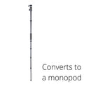 Vanguard Veo 3 Go 235AB Aluminum Travel Tripod/Monopod - Ball Head & Bluetooth