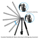 Jenova PRO.J Carbon Tripod-15kg Capacity-Monopod Easy Conversion-Black 45872BK