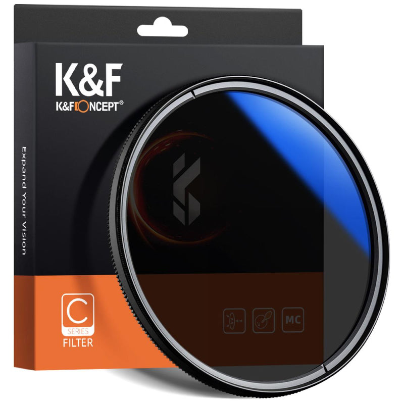 K&F Concept PRO 77mm Classic Series Slim Blue Multi Coated Circular Polariser (CPL) filter - KF01.1441