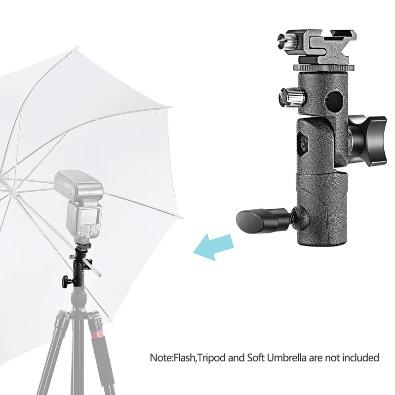 E-Photographic E-Type Adjustable Flash Shoe Mount & Umbrella Bracket - EPH-K008