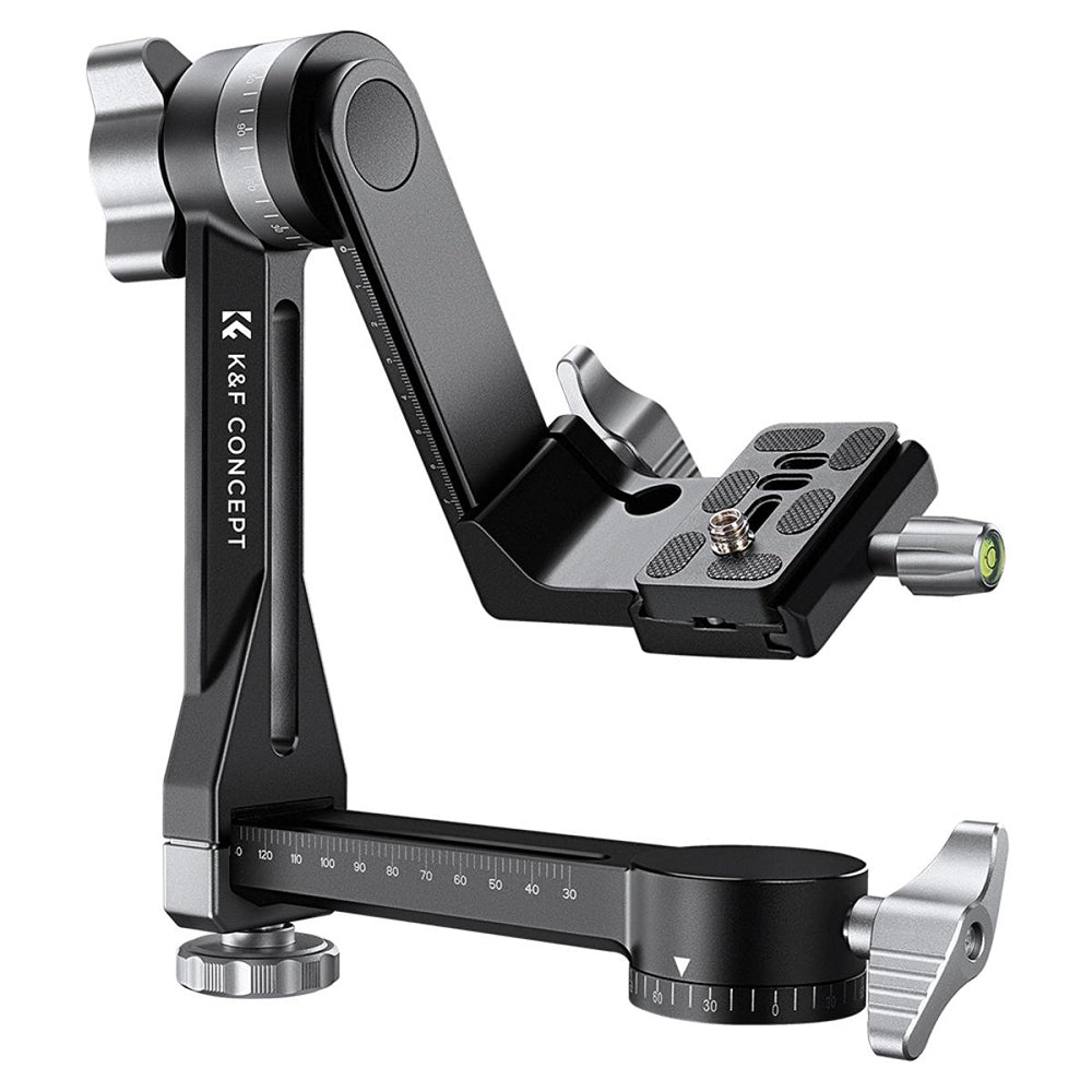 K&F Professional CNC Aluminium Alloy Tripod Gimbal Head Black - KF31-052